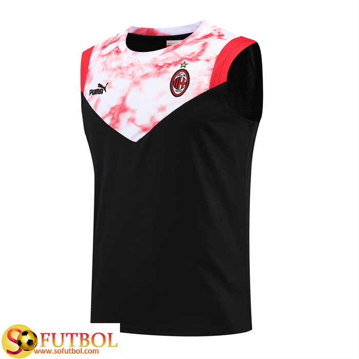 Camiseta Entrenamiento sin mangas AC Milan Negro 2022/2023