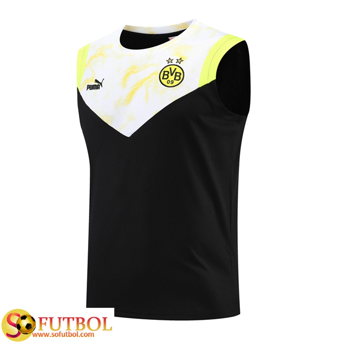 Camiseta de Entrenamiento Borussia Dortmund 2022-2023 Sin Mangas Negro