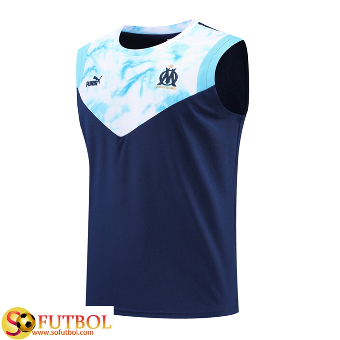 Camiseta Entrenamiento sin mangas Marsella OM Azul marino 2022/2023