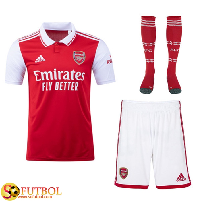 Camisetas De Futbol Arsenal Primera (Cortos + Calcetines) 2022/2023