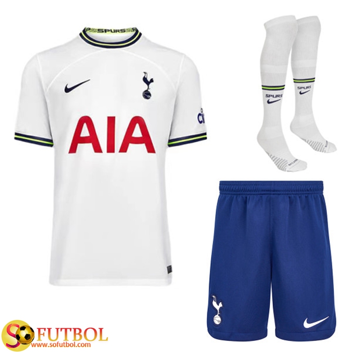Camisetas De Futbol Tottenham Hotspurs Primera (Cortos + Calcetines) 2022/2023