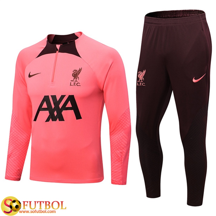 Tienda Chandal Equipos De Futbol FC Liverpool Rosa 2022/2023 Baratas