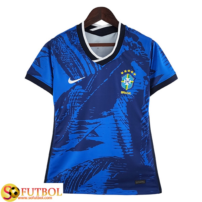 Camisetas De Futbol Brasil Mujer Classic Azul 2022/2023