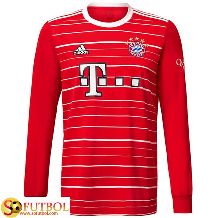 Nueva Camisetas De Futbol Bayern Munich Manga Larga Primera 2022/2023