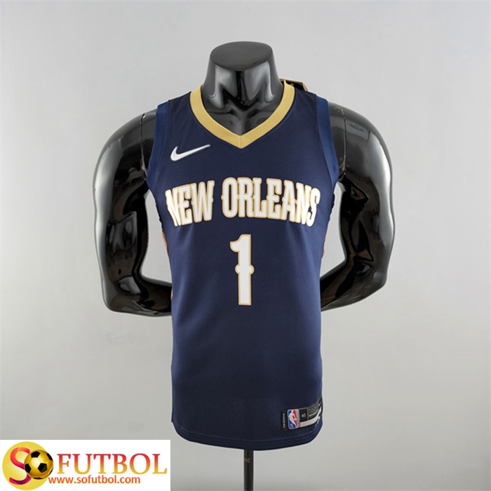 Diseñar New Orleans Pelicans #1) Azul marino 75th Anniversary