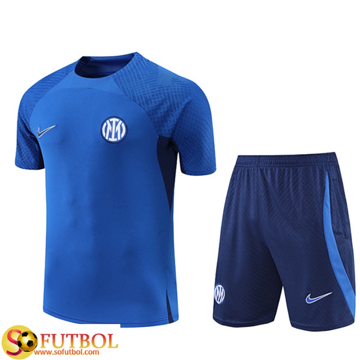 Camiseta Entrenamiento + Cortos Inter Milan Azul 2022/2023