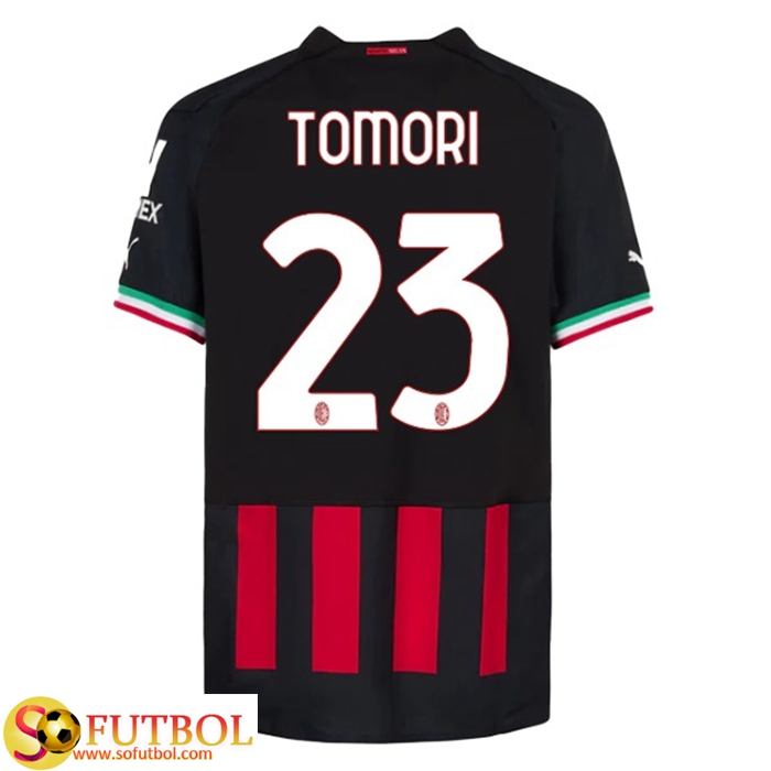 Camisetas De Futbol AC Milan (TOMORI #23) 2022/23 Primera