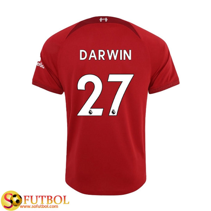 Camisetas De Futbol Liverpool (DARWIN #27) 2022/23 Primera
