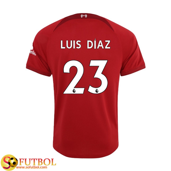 Camisetas De Futbol Liverpool (LUIS DIAZ #23) 2022/23 Primera