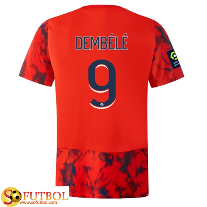 Camisetas De Futbol lyon (DEMBÉLÉ #9) 2022/23 Segunda