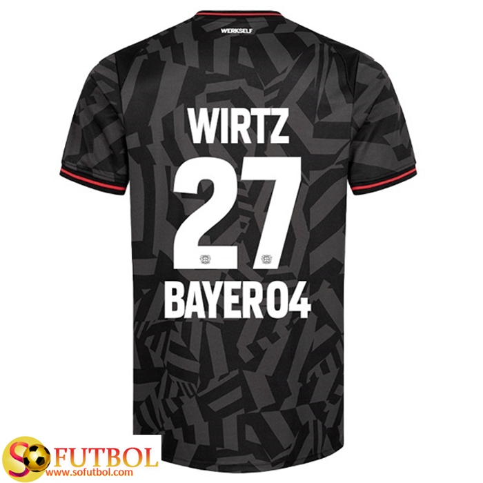 Camisetas De Futbol Leverkusen (WIRTZ #27) 2022/23 Segunda