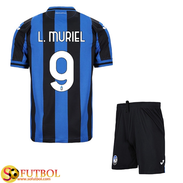 Camisetas De Futbol Atalanta (L.MURIEL #9) Ninos Primera 2022/23