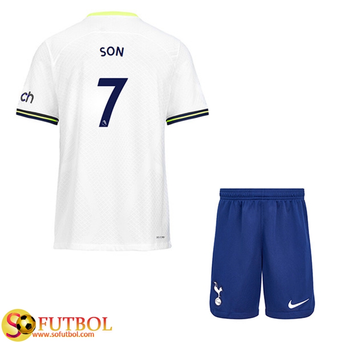 Camisetas De Futbol Tottenham Hotspur (SON #7) Ninos Primera 2022/23