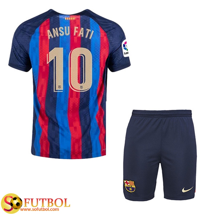 Camisetas De Futbol FC Barcelona (ANSU FATI #10) Ninos Primera 2022/23