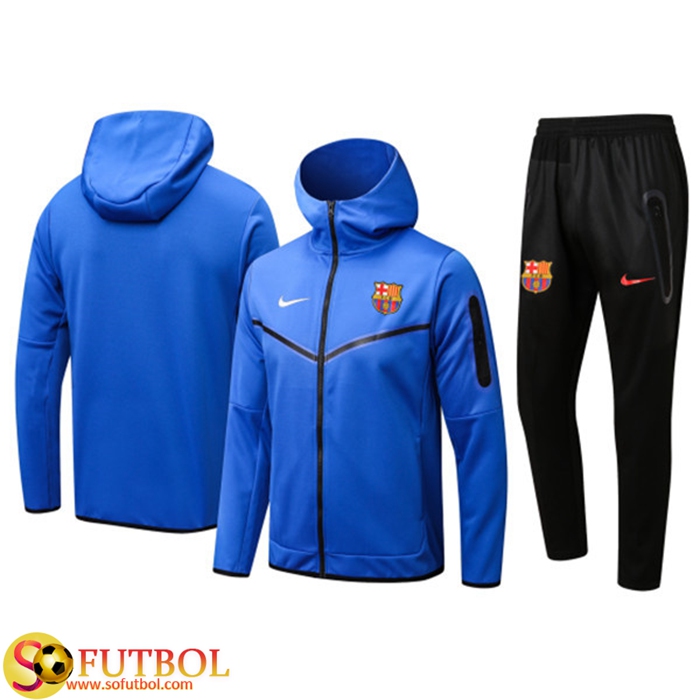 Modelos De Chaqueta Con Capucha Chandal FC Barcelona Azul 2022