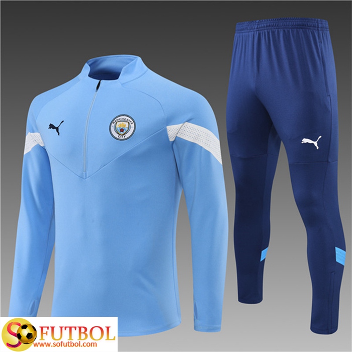 Todo Chandal Equipos De Futbol Manchester City Ninos Azul 2022/2023 Baratas