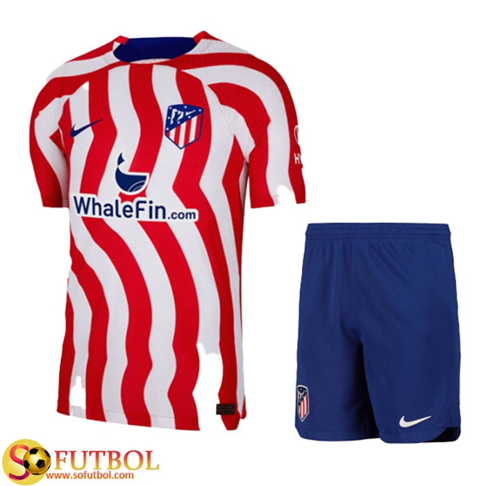 Nueva Camisetas De Futbol Atletico Madrid Ninos Primera 2022/2023