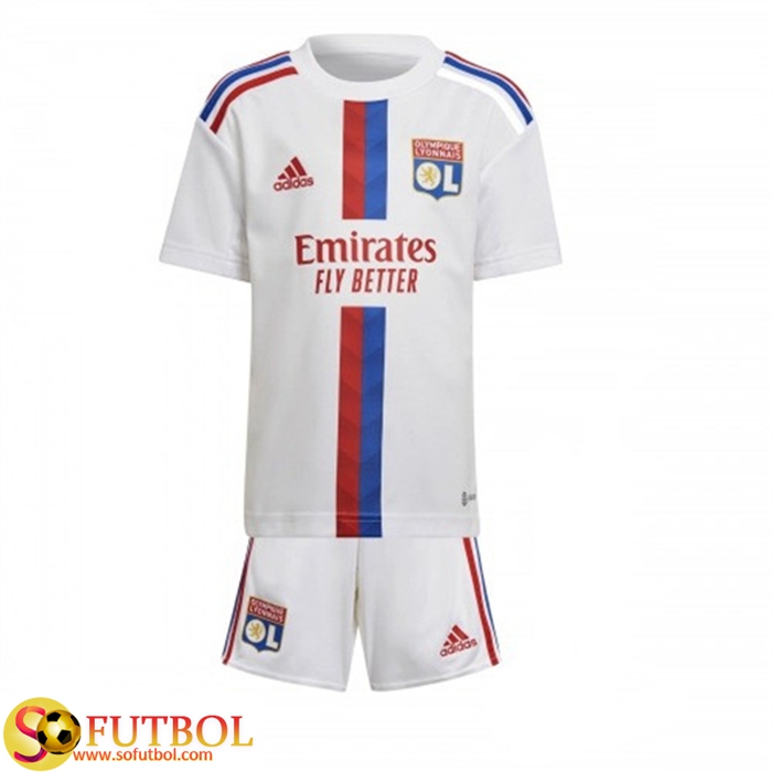Nueva Camisetas De Futbol Lyon Ninos Primera 2022/2023