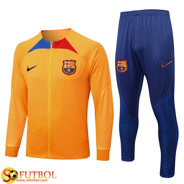 auricular Sede Astronave Nueva Chandal Equipos De Futbol - Chaqueta FC Barcelona Amarillo 2022/2023  Baratas