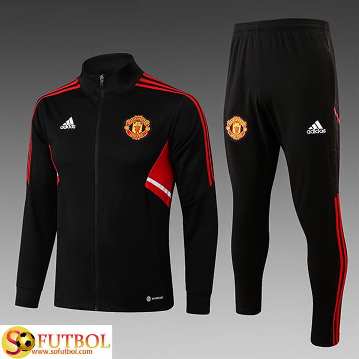 Chandal de Chaqueta del Manchester United 2022-2023 Negro