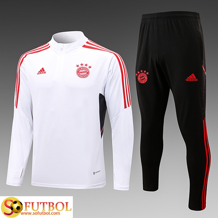 Chandal de Sudadera del Bayern Munich 2021-2022 Blanco