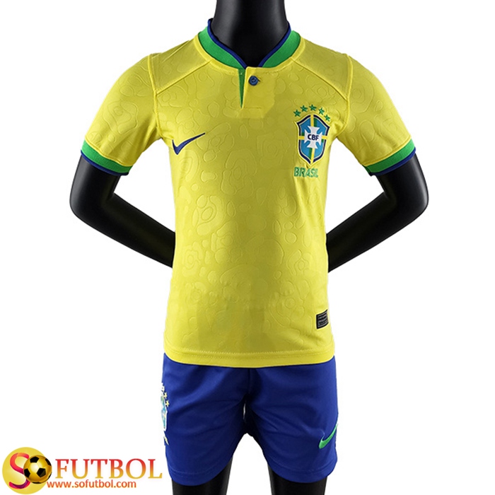comienzo Ewell puerta Nueva Camiseta del Brasil Niños venta de baratas