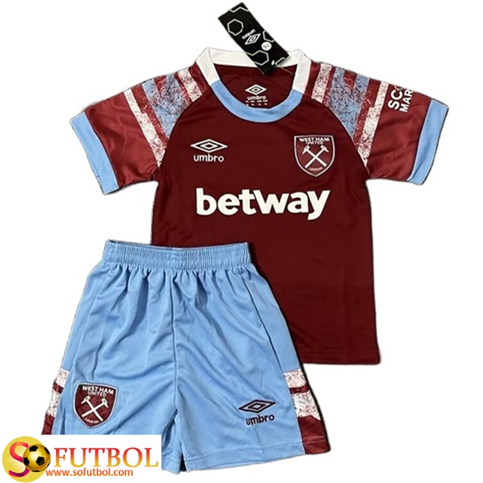 Primera Camiseta West Ham 2021-2022 Nino