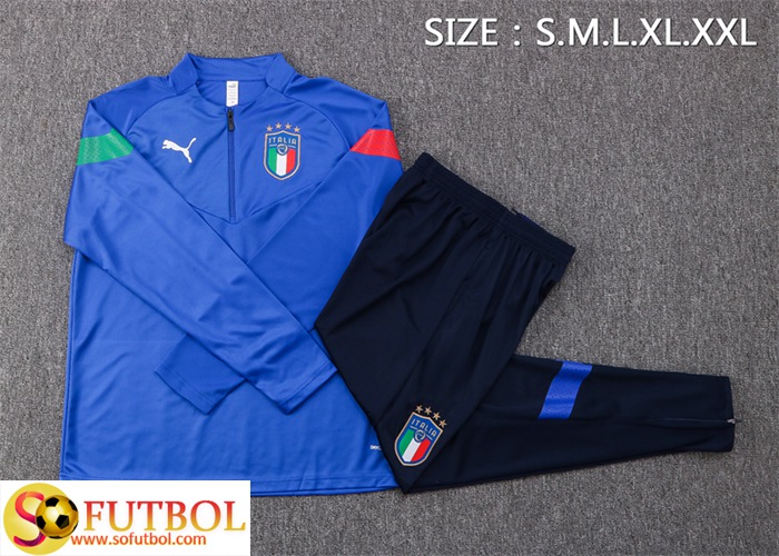 Chandal de Sudadera del Italia 2022-2023 Azul