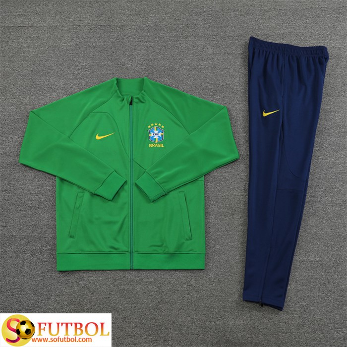 Chandal de Chaqueta del Brasil 2022-2023 Verde