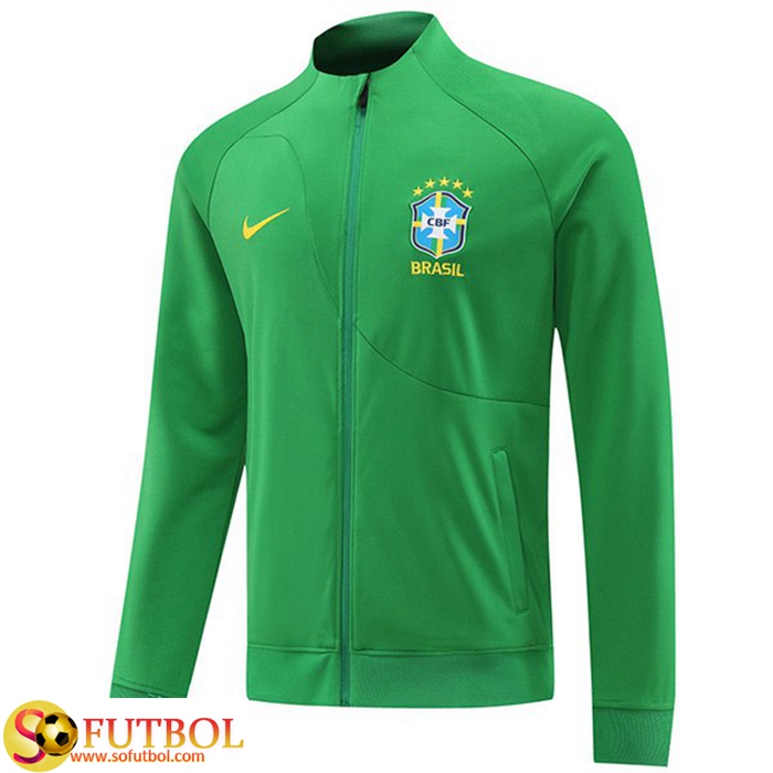 Chaquetas Futbol Brasil Verde 2022/2023 [Veste-2223-196] - €33.00 : Zen  Cart, E-Comercio