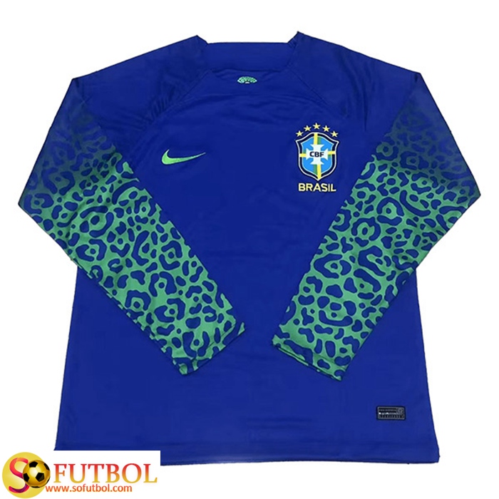 Segunda Camiseta Brasil 2022 Manga Larga