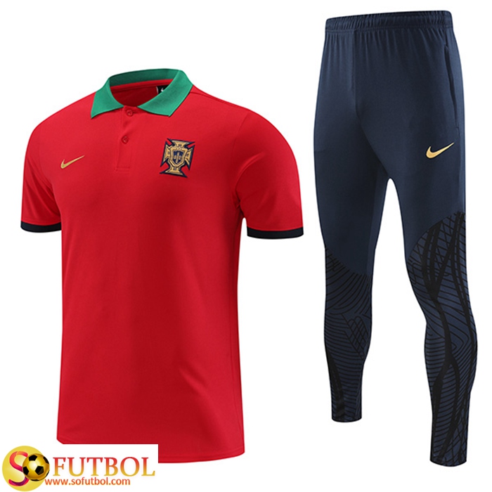 Camiseta Polo del Portugal 2022-2023 Rojo