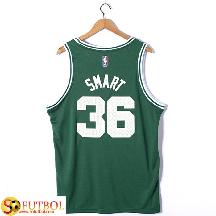 Solo Camisetas Boston Celtics SMART 36 2022 23 Verde Baratas