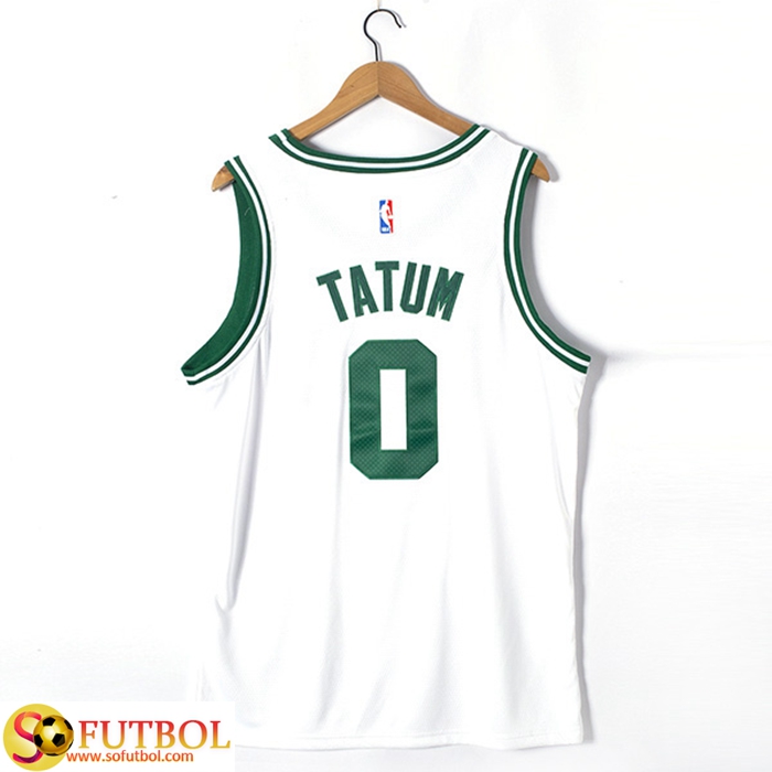 Camisetas Boston (TATUM #0) 2022/23 Blanco Baratas