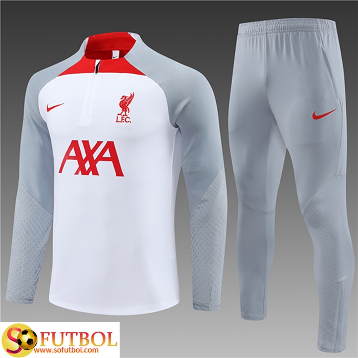 Crea Tu Chandal Equipos De Futbol FC Liverpool Ninos Blanco 2023/2024  Baratas