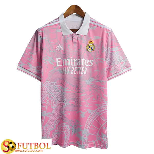 Tienda De Camisetas De Futbol Real Madrid Rosa 2023 2024 Baratas