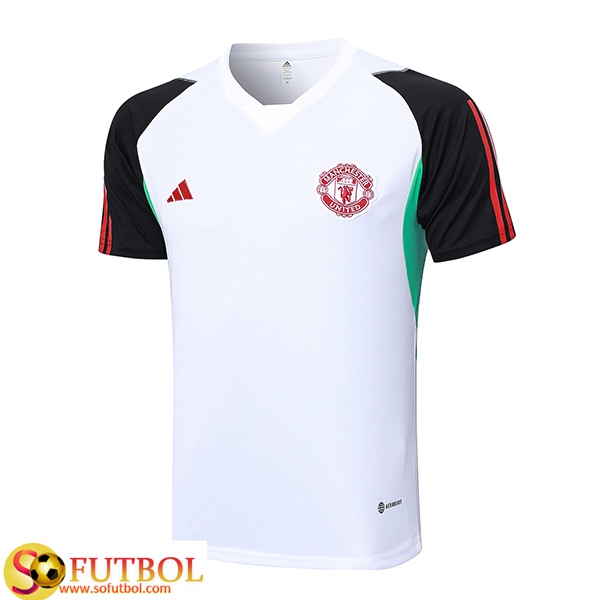 Camiseta de Entrenamiento Manchester United 2023-2024 Blanco