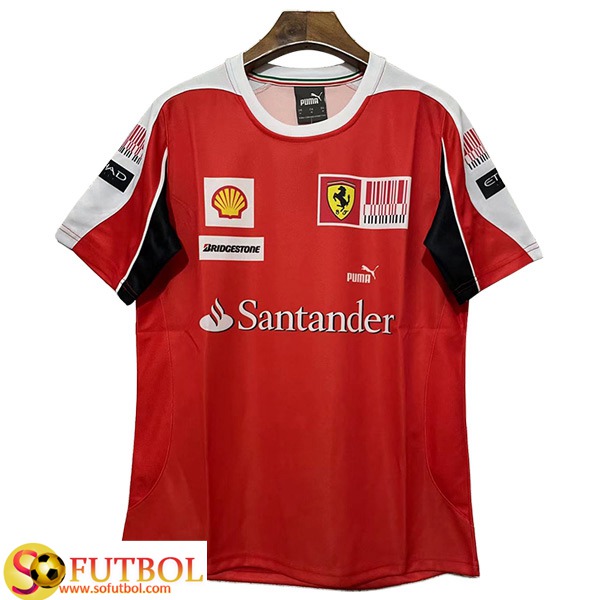 2022, Rojo, Scuderia Ferrari Team Camisa