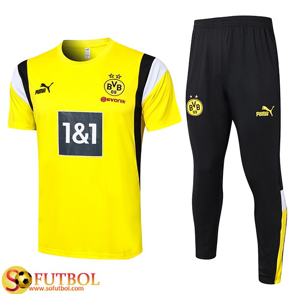 Camiseta Polo del Borussia Dortmund 2022-2023 Amarillo y Blanco
