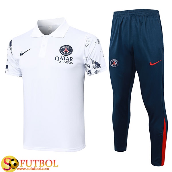 Polo psg blanco best sale